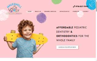 Haverhill Pediatric Dentistry and Orthodontics website