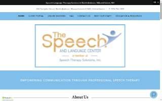 The Speech and Language Center website
