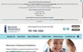 Beacon Pediatrics website