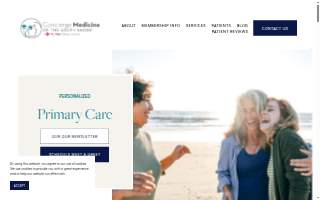Concierge Medicine of the South Shore website