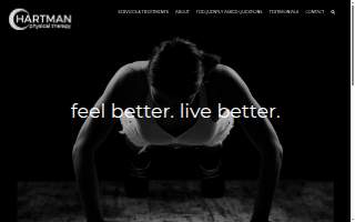 Hartman Physical Therapy website