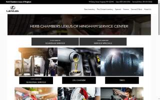 Herb Chambers Lexus of Hingham Service Center website