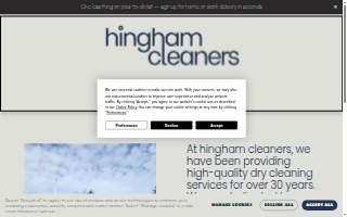 Hingham Cleaners website