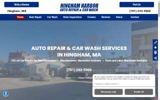 Hingham Harbor Auto Repair & Car Wash website