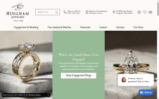 Hingham Jewelers website