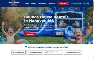 Party Right Rentals of Hingham website