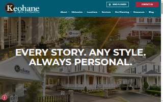 McDonald Keohane Funeral Home - North website