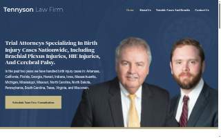 Tennyson Law Firm website