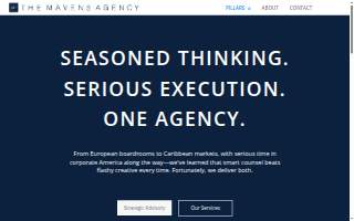 The Mavens Agency website