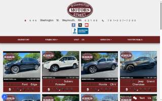 Washington Street Motors website