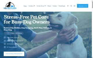 Boston Dog Butlers of Holbrook website