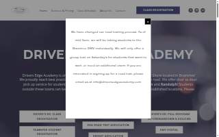 Drivers Edge Academy of Holbrook website