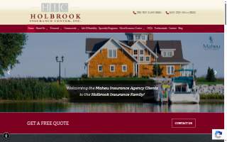 Holbrook Insurance Center website