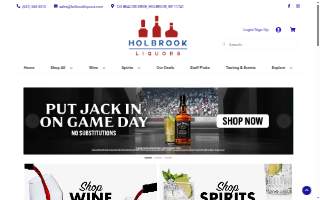 Holbrook Liquors website