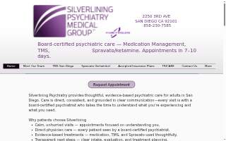 Silver Lining Integrative Psychiatry, PLLC website