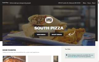 South pizza website