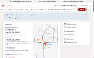 Walgreens of Holbrook website
