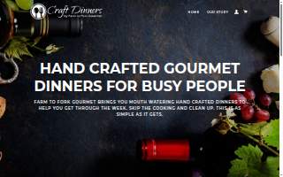Craft Dinners website