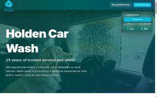 Holden Car Wash website