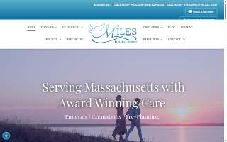 Miles Funeral Home website