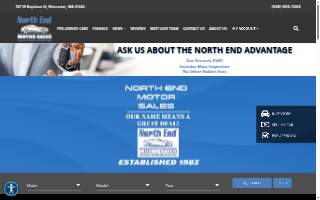North End Motor Sales website