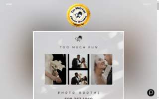 Too Much Fun Photo Booths of Holden website