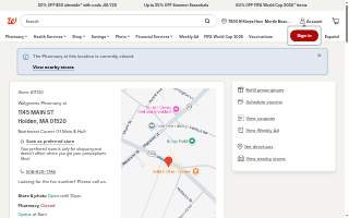 Walgreens of Holden website