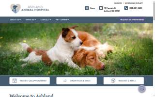 Ashland Animal Hospital website
