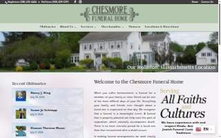 Chesmore Funeral Home Inc website