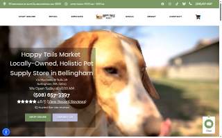 Happy Tails Market of Holliston website