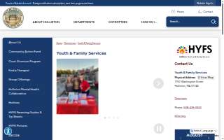 Holliston Youth & Family Services website