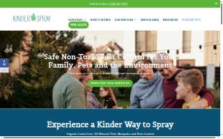 Kinder Spray website
