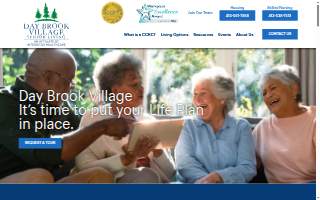 Day Brook Village Senior Living website