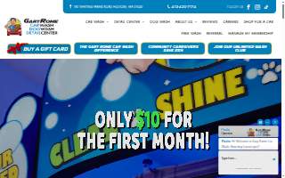 Gary Rome Car Wash website