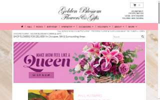 Golden Blossom Flowers & Gifts website