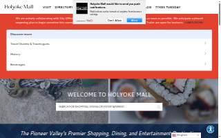 Holyoke Mall website