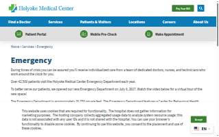 Holyoke Medical Center: Emergency Room website