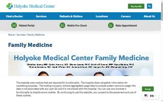 Holyoke Medical Center Family Medicine (Westfield) website