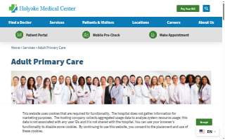 Holyoke Medical Center Primary Care (Holyoke) website