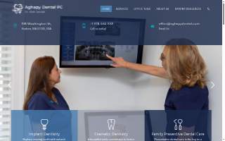 Aghapy Dental website