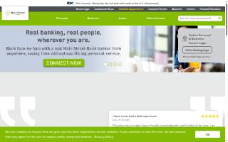 Main Street Bank website