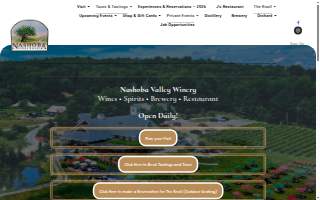 Nashoba Valley Winery, Distillery, Brewery and Restaurant of Chelmsford website