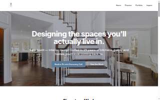 SJ Interior Design Studio website