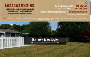 East Coast Fence, Inc. website