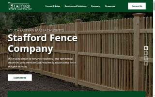 Stafford Fence Company Inc. of Kingston website