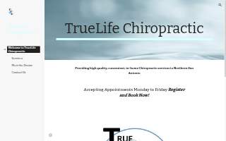 True Life Chiropractic website