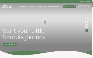 Little Sprouts Early Education & Child Care of Lawrence website