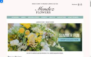 Mendez Flowers of Lawrence website