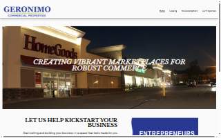 Geronimo Properties website