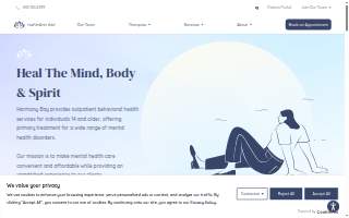 Harmony Bay Therapists & Psychiatrists Leominster website